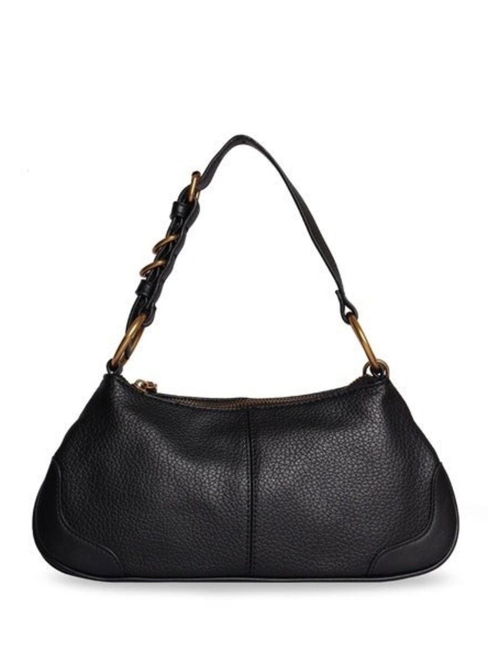 Steve Madden Black Pebbled Shoulder Bag
